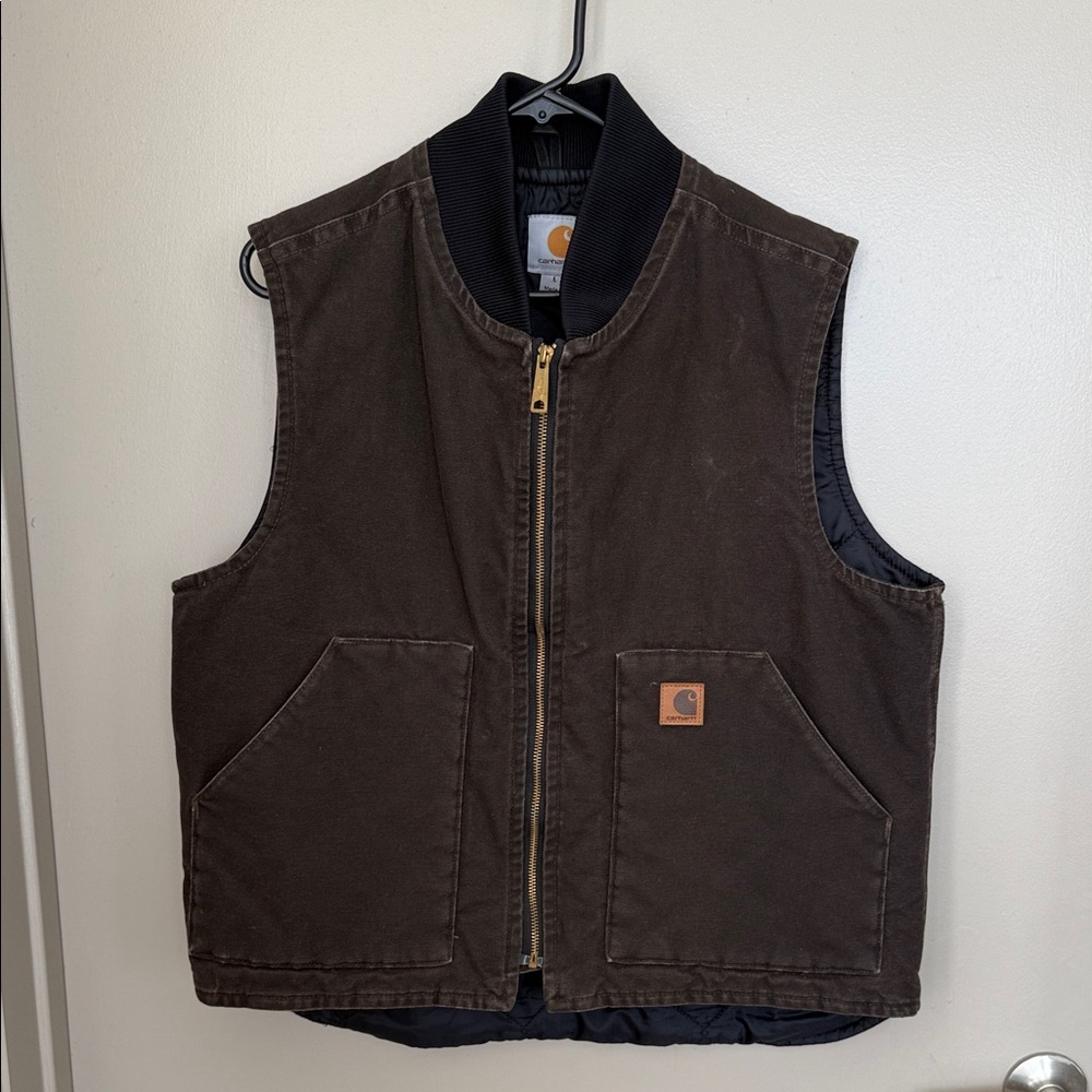 Carhartt Dark Brown Work Vest